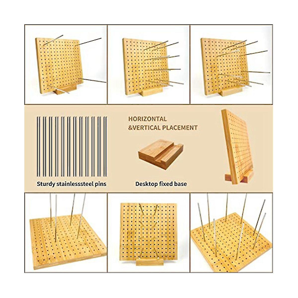 Virkade blockeringsbräda handgjord stickningsblockeringsmatta mormorsrutor - perfekt present till mödrar &