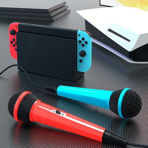 Kablede mikrofoner med USB-adapter for Switch   Kondensatoropptaksmikrofoner