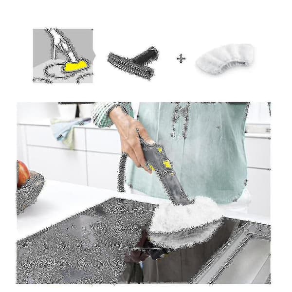 Håndholdt børste til Karcher Sc1 Sc2 Sc3 serie damprenser dele B