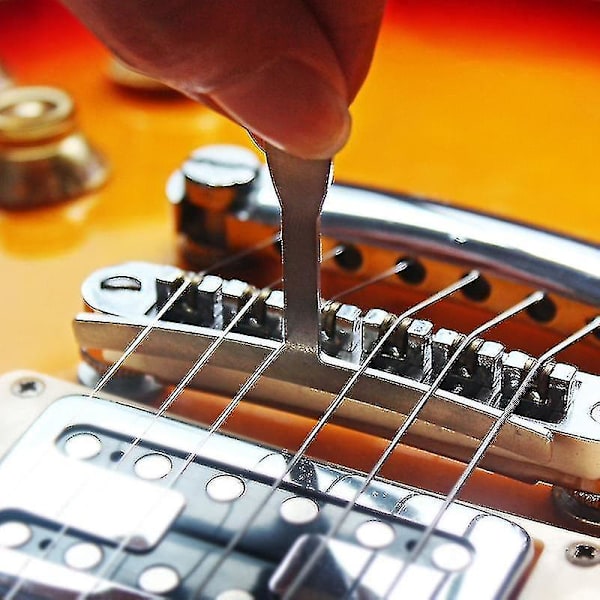 Guitar Luthier Målesæt String Action Lineal, 9 Erstring Radius Gauge Til Guitar Reparation