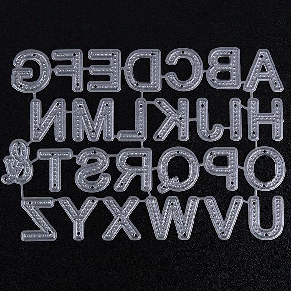 Metal alfabet stanseform til skæring, DIY scrapbooking, prægning af papir, kortdekoration