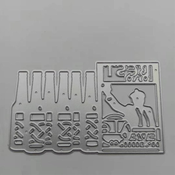 1 stk. Metal skæredør Dekorativ Scrapbooking Papir Håndværk Kort Diecuts Diy