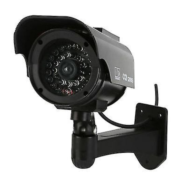 4 X CCTV Dummy Fake Camera Security Surveillance Solar Power LED Warning Indoor