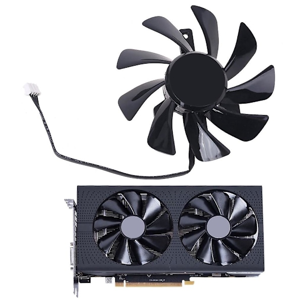 T129215su Rx 570 470d Gpu-kylare Videokortsfläkt för Sapphire Radeon Itx-grafik