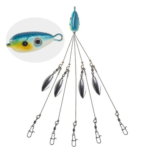 Bait Alabama Group Attack Rig 18g With Sequin Fake Bait Blue 1kpl