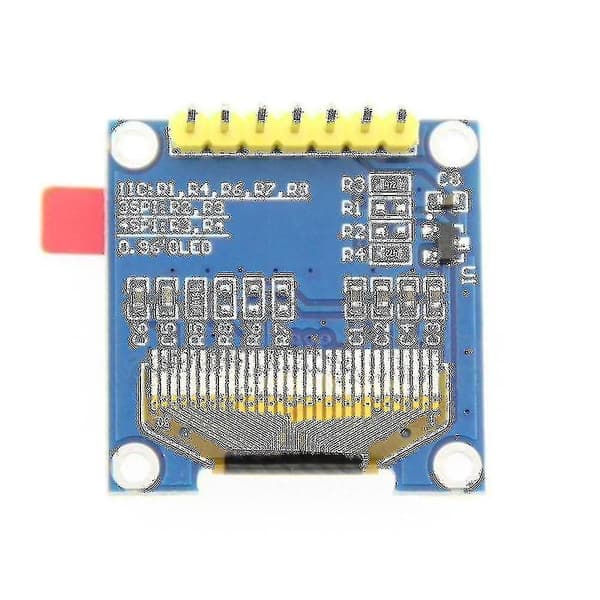 0,96 tommer I2c 128x64 Led Modul Ssd1306 til Arduino Kit Blå Skærm