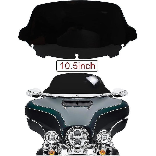 10,5 tommer sort forrude forrude vindsplitter kompatibel kompatibel 14-22 Harley Davidson Touring Street Glide Electra Glide Flht Flhtcu Ultra C