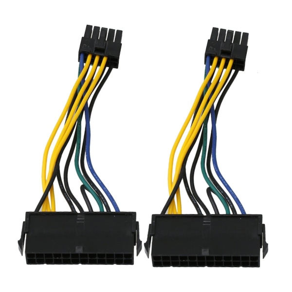 2 X Atx 24-pin To 10-pin Power Supply Motherboard Adapter Cables 135mm
