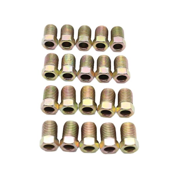 Motorcykel Fittings Adapter 3/8-24 Inverted Flare Tube Nuts Bremseledning Adapter