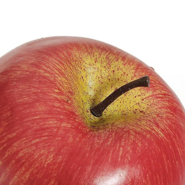 8 Store Kunstige Røde Epler - Dekorative Frukter