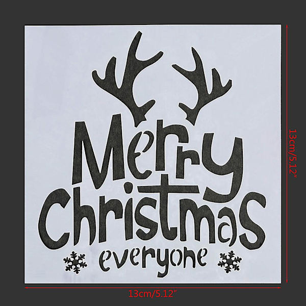 Julekake Stencil Dekorering Maler Gave Til Baking Lover Gave