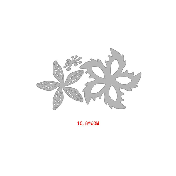 Dekorative blomster metal skæredør stencil scrapbooking DIY album stempel papir