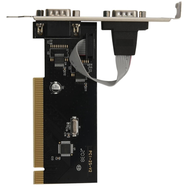 2 Porte Pci To Com 9pin seriel port Rs232 Expand Riser Card Adapter