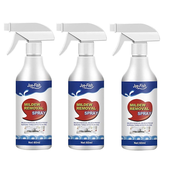 3pcs Mildew Cleaner Foam Mildew Deodorant Decontamination Spray Foam Mildew Mould Spray 60ml