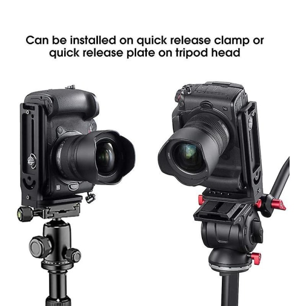 Dslr-kamerans L-fäste vertikal horisontell växling stativ