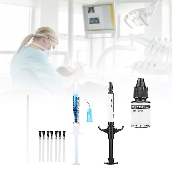 Ortodontisk tandbindningssats lim ljus härdande lim system kit verktygssmall set
