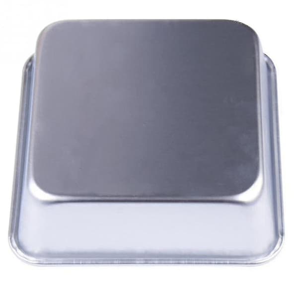 2x 4 Tommer Aluminium Legering Mousse Kvadratisk Kageform Kageform Bageudstyr Dekoration Bageværktøjer