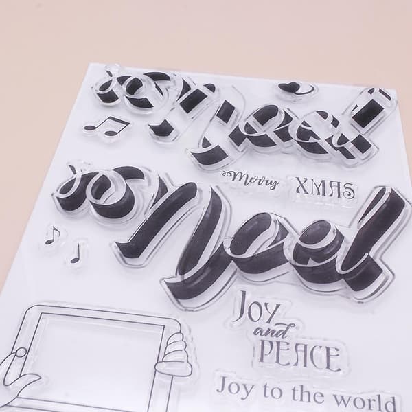 Juleklare silikonstempler blokker for DIY scrapbooking papirhåndverk