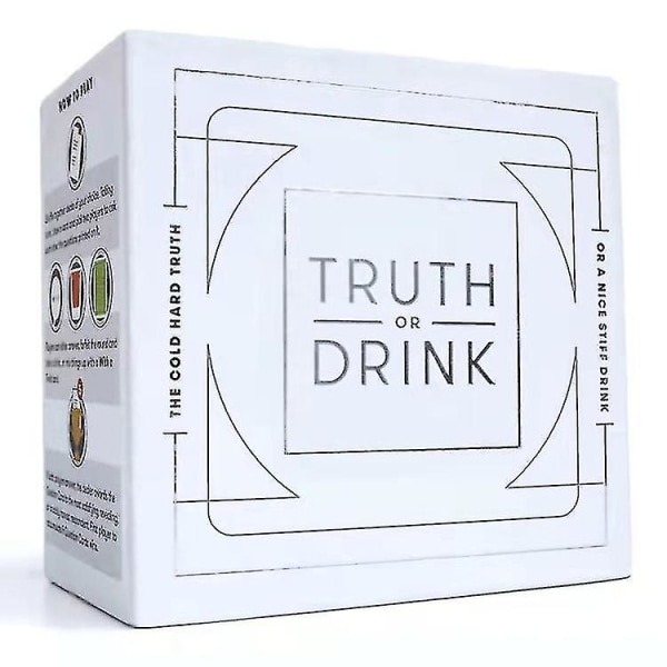 Sanning eller drick-allt engelska Truth or Drink Party College Party Game Card