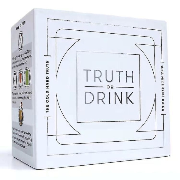 Truth Or Drink-alle engelsk Truth Or Drink Party College Party Game Card