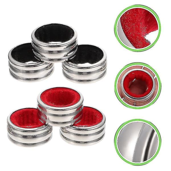 6 stk. Rustfrit Stål Rødvin Ring Vinflaske Dryp Drop Proof Stop Ring