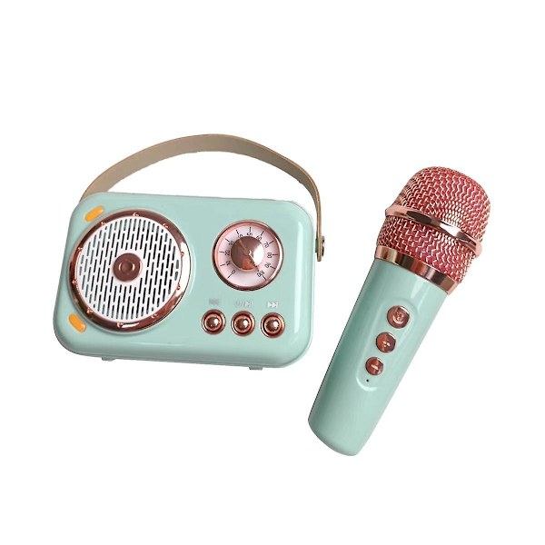Perhe ulkoilma lasten karaoke Bluetooth-kaiutin langaton mikrofoni kannettava korttisubwoofer Hig