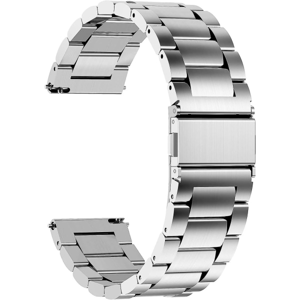 22 mm älykellon watch , metallihihnat miehille, naisille, yhteensopiva Samsungille, huawei Smart Watch Sliver
