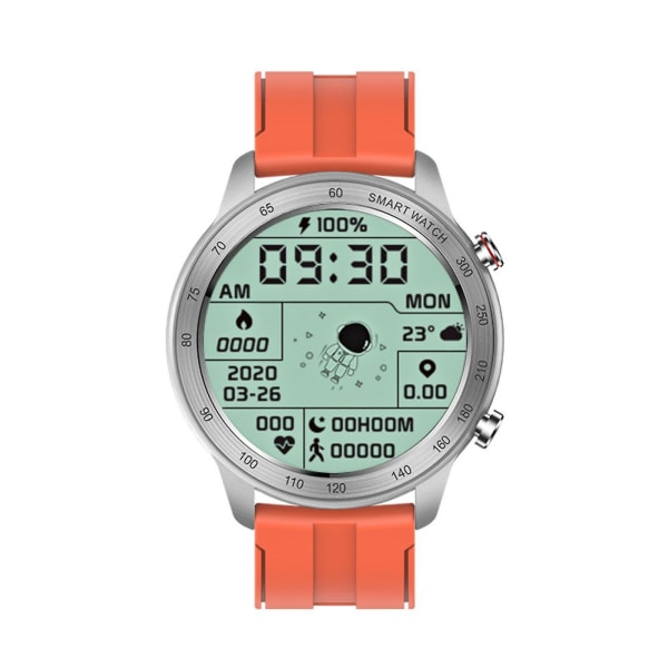 Vanntett Smart Watch Magnetisk Lading 1,3 tommers Sport Watch 230ma Smart Armbånd