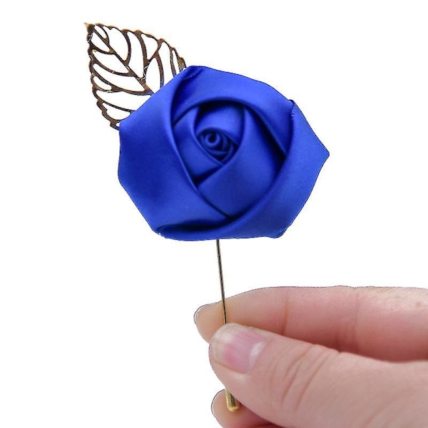 Bryllups Boutonniere Klud Kunstig Blomst Brosche Bryllup Tilbehør Corsage Med Pvc Fund Og Jern Pins
