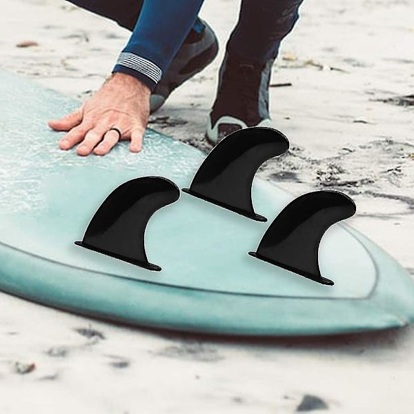 3 st Tpu Mjuka Topp Surf Fenor & 6 Fenor Skruvar För Mjuk Surfbräda 117x116mm