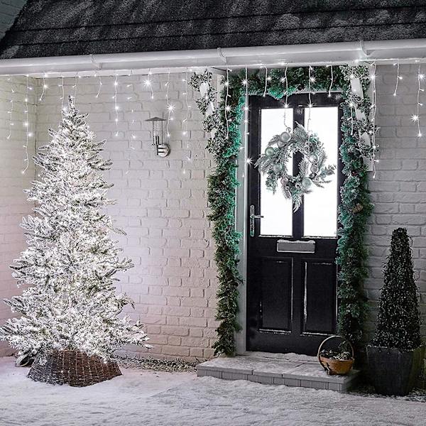 Julgardinlampor, 400 LED 10m inomhus ljusslinga fönster