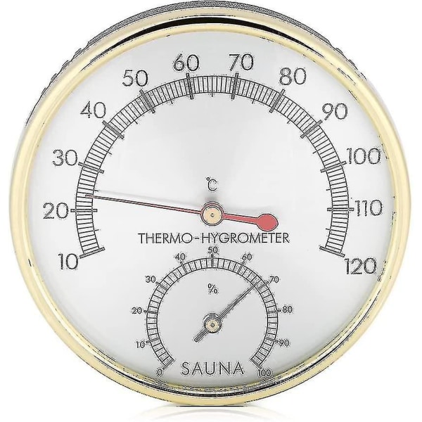 2 i 1 hygrotermograf termometer til sauna, saunatilbehør til boliger, kontorer, værksteder, skoler