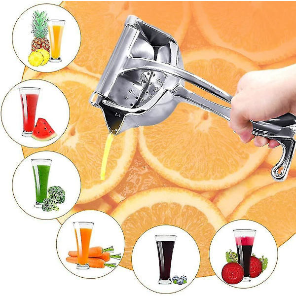 Citronpresser, manuel frugtpresser, frugtsaftpresser, kraftig aluminium