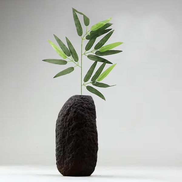 50 st konstgjorda gröna bambu blad falska gröna växter grönska blad för hem hotell kontor fest