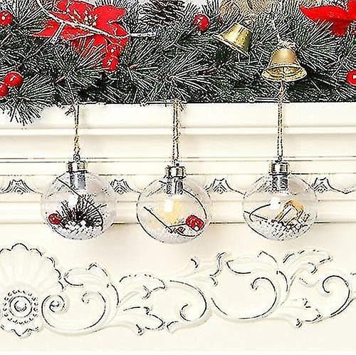 Juletræshængende Ornament Gennemsigtig Julekuglelys
