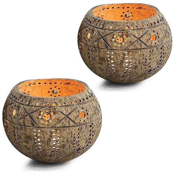 Candle Coconut Shell Bowl,candle Holders,handmade Coconut Shell Candle Holder For Tealight Small Pi