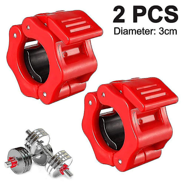 2 stk. Gym Barbell Klemmer Hurtigudløsning Barbell Krave Clips