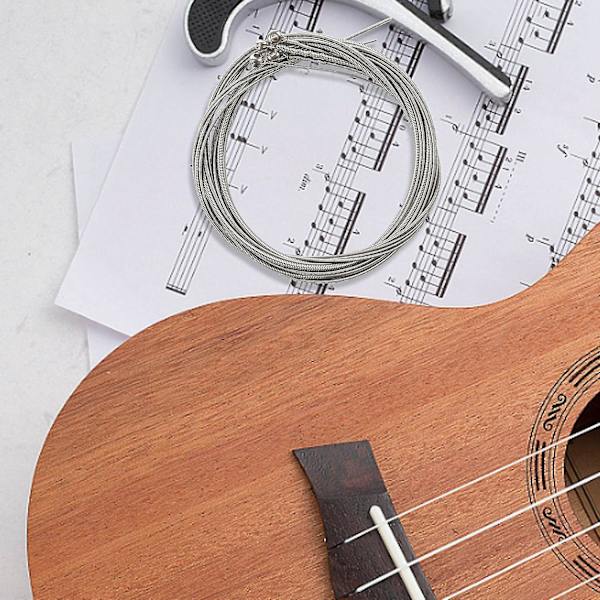 4 stk. Basstrenge Basguitar Tilbehør Guitarstrenge Forsølvede Guitar Musik Tilbehør