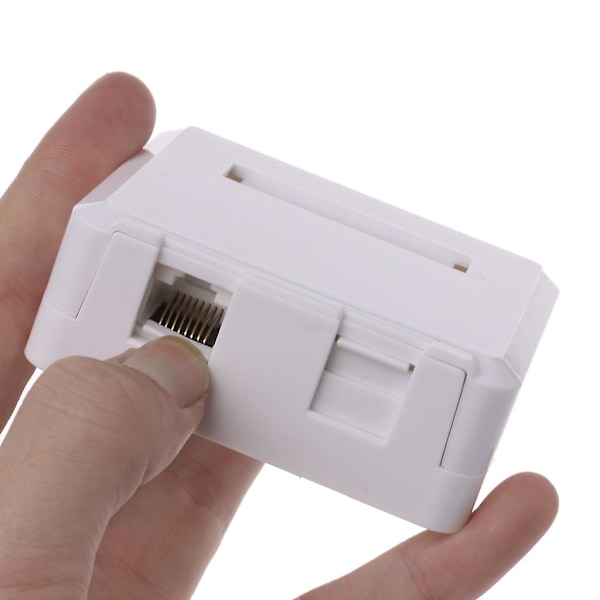 Desktop Jb Dual-port Panel Ethernet Kabel Junction Box Med 2 Cat6 Moduler