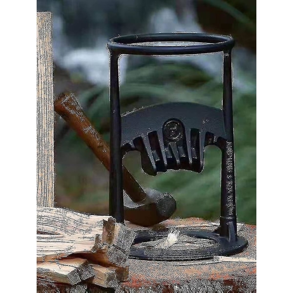 Log Splitter - Robust Trækløver, Støbejern Manuel Protokoll Splitter, Træ 19.2cm