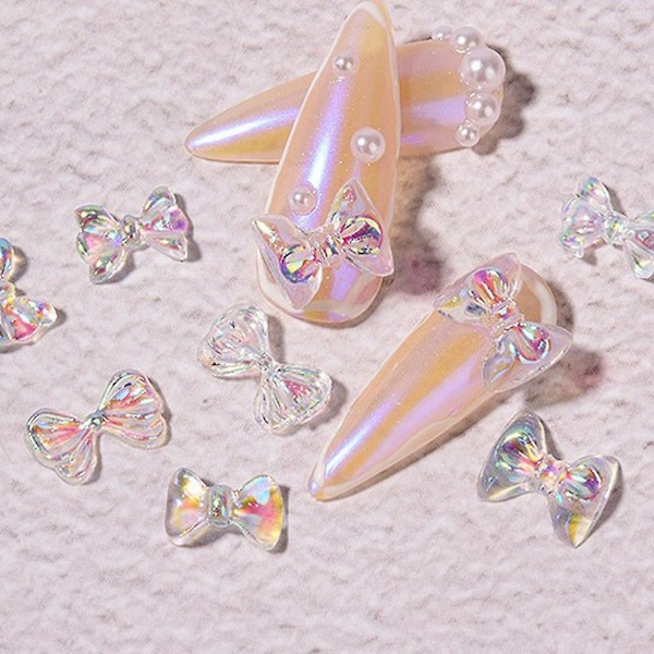 200 st Bågar Nail Art Charms Kristall Båge Dekaler Abl Båge Naglar Konst Smycken 1