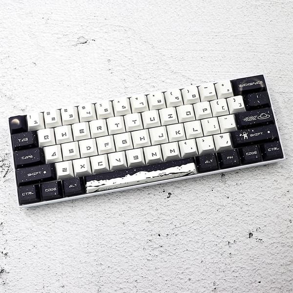 81-tasters Keycaps Ydre Rum Tema Til 61/64/68 Ansi/ Iso 60% Layout Mx-switche