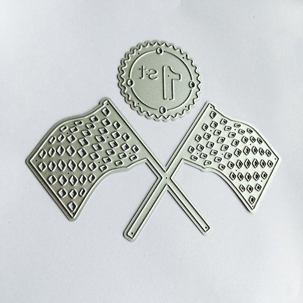 Nationell flagga stansformar stencil album scrapbooking papper kort prägling