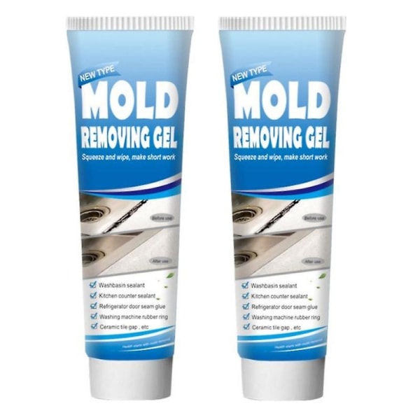 2 stk Mold Magic Extreme Gel Remover Gel Meldug rengøringsværktøj Vandhaner Vask Fugemasse
