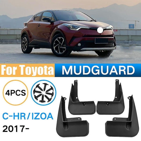 Stänkskydd för Toyota C-HR 2017-2022 Chr Stänkskydd Stänkskydd Fram Bak Hjul Fender Tillbehör Bilstyling