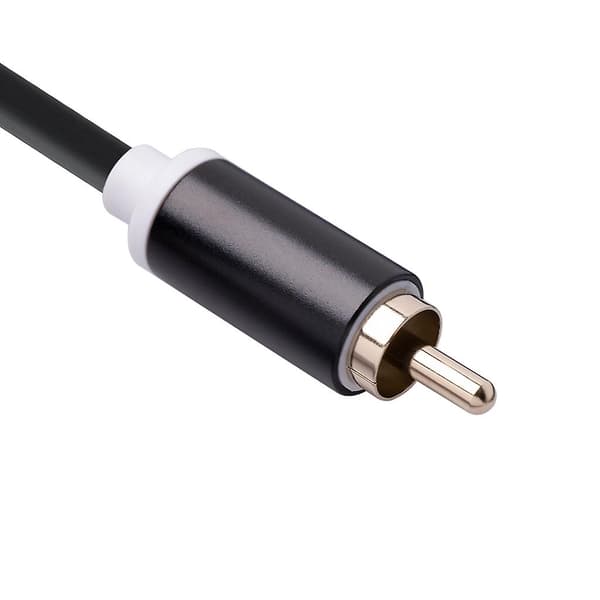 27cm 1 Rca Hunkon Til 2 Rca Hankon Splitter Kabel Udskiftning Til Bilsystem