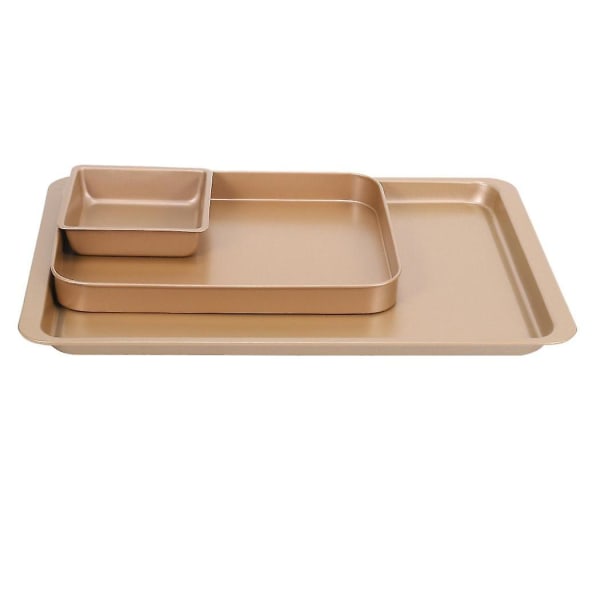 Bakplåtsset, Non-stick kakformset Professionell bakplåt, Bakform Rektangulär kakform F