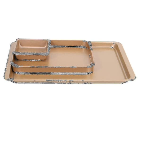 Stekebrettsett, Non-stick kakeformsett Profesjonelt stekebrett, Bakeware Rektangulær kakeform F