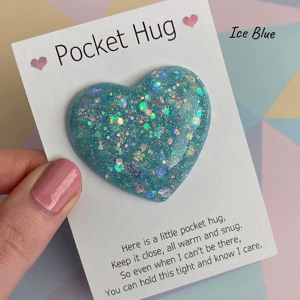 Pocket Hug Heart Mini Cute Pocket Kram dekoration, håndlavet Lille Hjerte Pocket Kram
