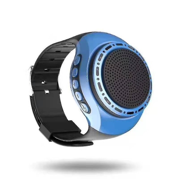 Multifunktionell bärbar watch Högtalare Mini handled Bärbar sporthögtalare|bärbara högtalare (blå)